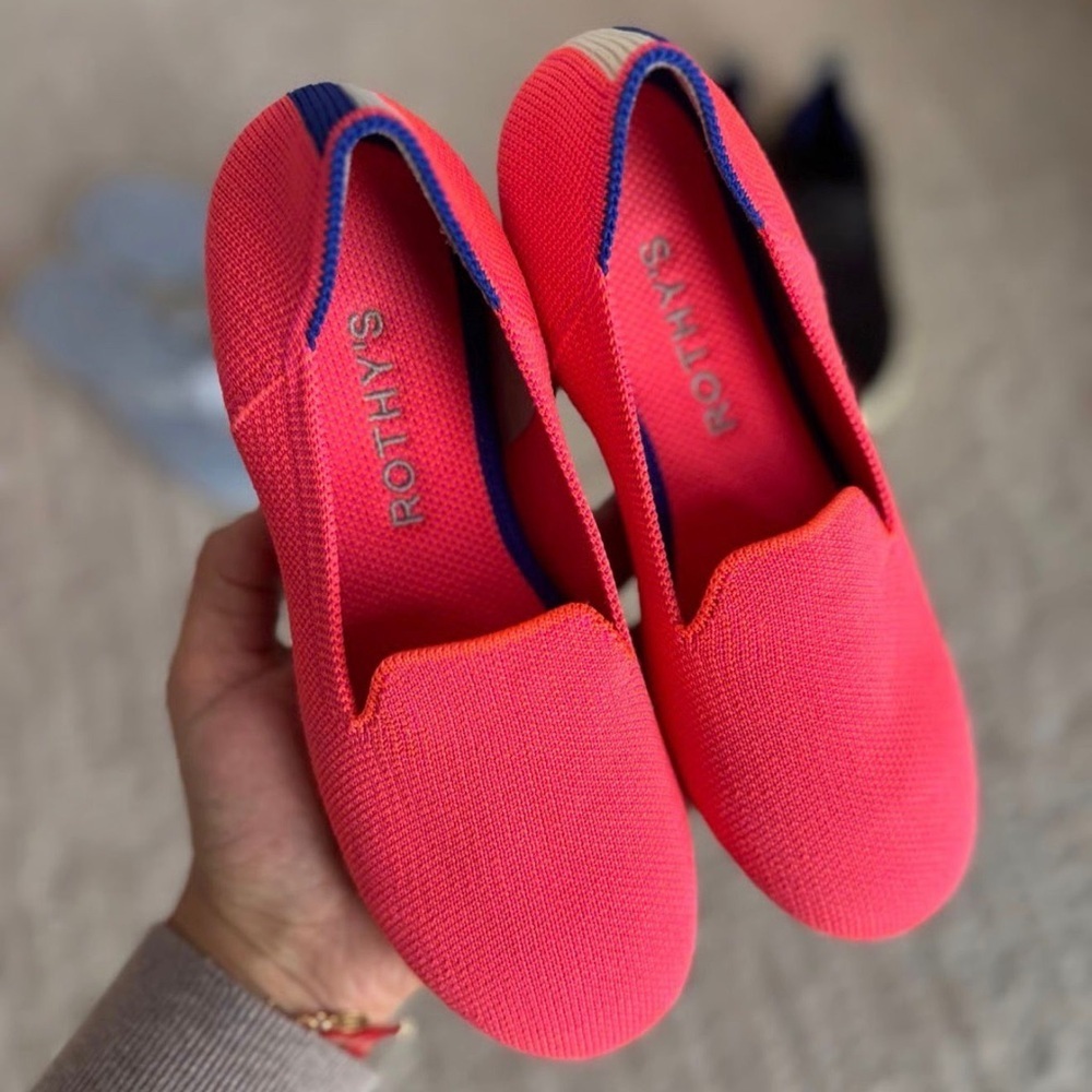 Rothy's Kids Pink and Blue Dress Shoes